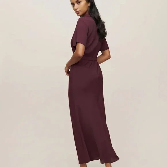 Reformation Danika Dress Prune - Size S - Picture 4 of 5